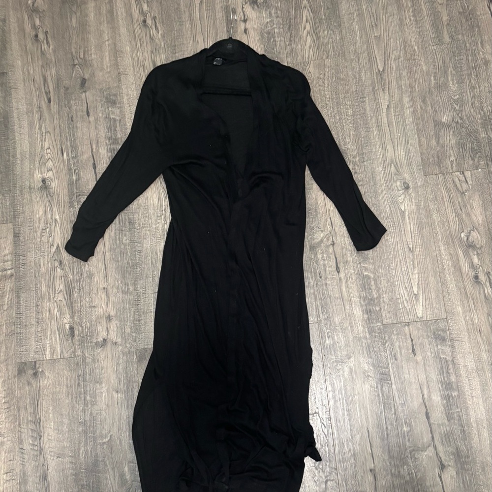 Elegant Black Long Sleeve Dress